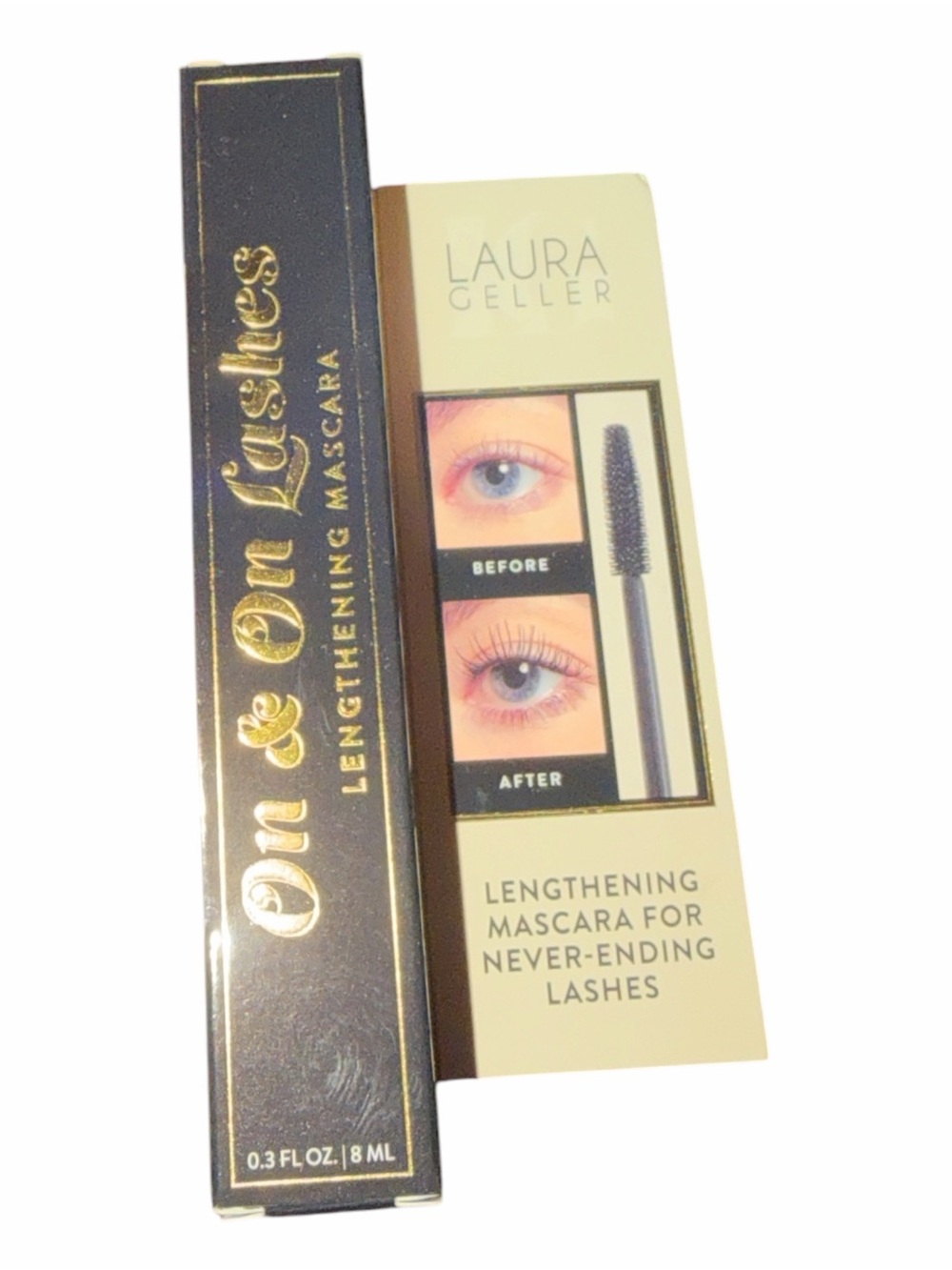 NIB Laura Geller On & On Lashes Lengthening Mascara - Full Size 0.3 oz